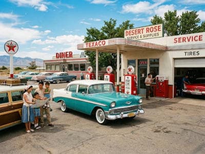 Full-service gas station